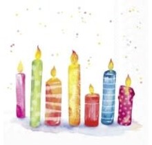 C1070800 Cocktail Napkin-Birthday Candles