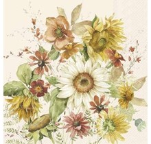 C1086960 Cocktail Napkin- Late Summer Flowers