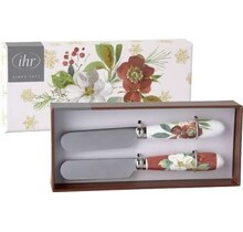SP1087360 Butter Knife Set-Poinsettia Bouquet