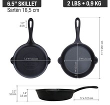 6232395 Victoria Cast Iron Skillet-6.5"