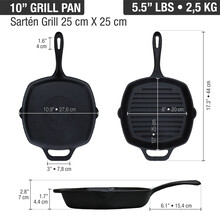 6234436 Victoria Grill Pan 10"