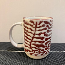 403479BU Botanique Mug-Burgundy