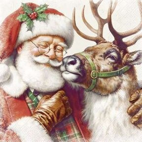 C1094860 Cocktail Napkin-Santa's Best Friend