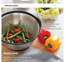 KO1660SOBAC - Kitchen Aid 5 qt Colander-S/S & Black