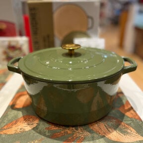 747276 Chuck Hughes Cast Iron Casserole 5L -Mallard
