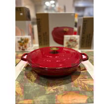 74727505 Chuck Hughes Cast Iron Casserole 3.9L - Cardina