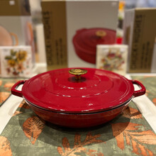 74727505 Chuck Hughes Cast Iron Casserole 3.9L - Cardina