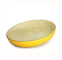 484402YL Shallow Bowl-Yellow