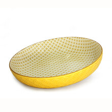 484402YL Shallow Bowl-Yellow