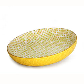 484402YL Shallow Bowl-Yellow