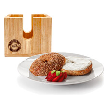 991001 Wood Bagel Cutter/Holder