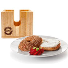 991001 Wood Bagel Cutter/Holder
