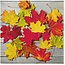 Abbott 88-LL Luncheon Napkins-Fall Leaves on Wood