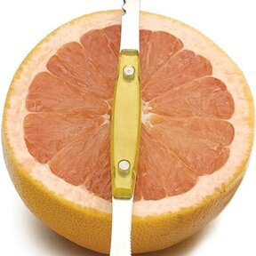 GF2Y Double Grapefruit Knife Yellow