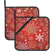 NPH2411D Pot Holder-Classic Snowflakes