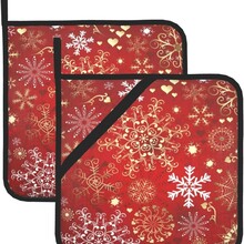 NPH2411D Pot Holder-Classic Snowflakes