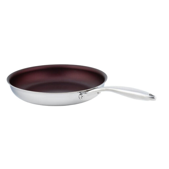 3518-20-00  SuperSteel Clad 20cm Frying Pan-Malbec Red