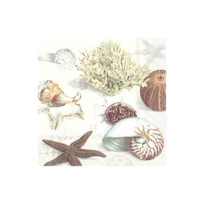 L863560 Lunch Napkin-Clams at Beach