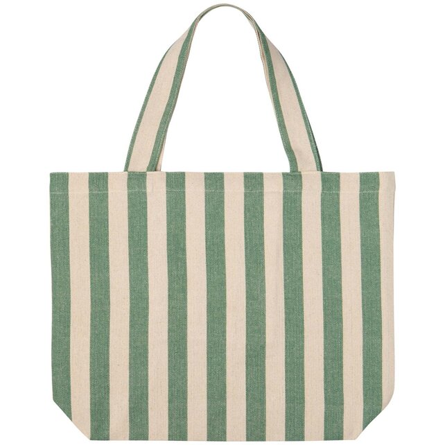 NTB4268D Tote Bag-Woven Awning Stripe