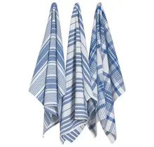 2016211 Jumbo Teatowel Set/3 Royal