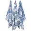 Now Designs 2016211 Jumbo Teatowel Set/3 Royal