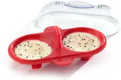 NP996 Silicone Double Microwave Egg Poacher