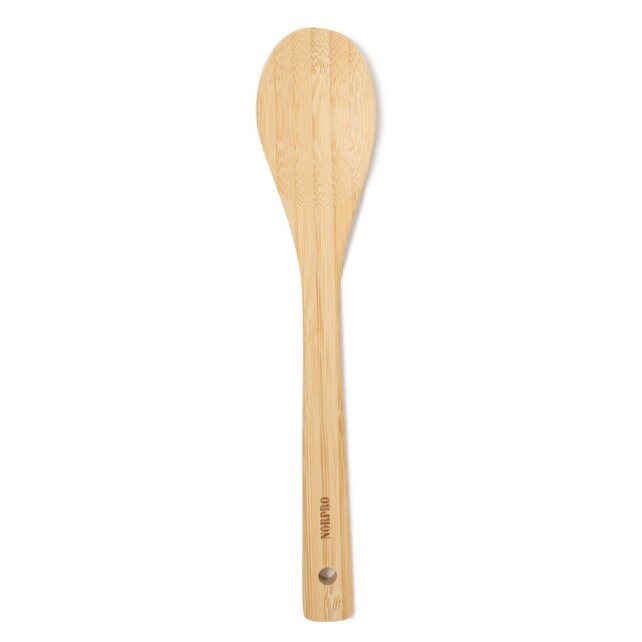 NP7656 10" Bamboo Spoon Flat Handle