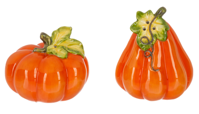 ER75372 Pumpkin Salt & Pepper Shakers