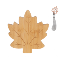 ER79162 Maple Leaf Cheese Board w/Spreader