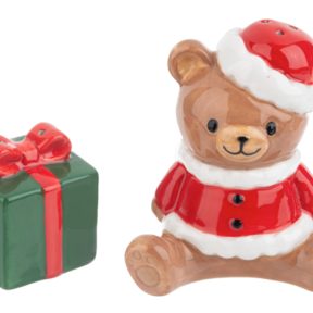 EX24632 Bear & Present Stacking Salt & Pepper Shaker Set