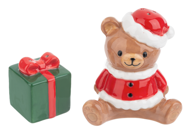 EX24632 Bear & Present Stacking Salt & Pepper Shaker Set