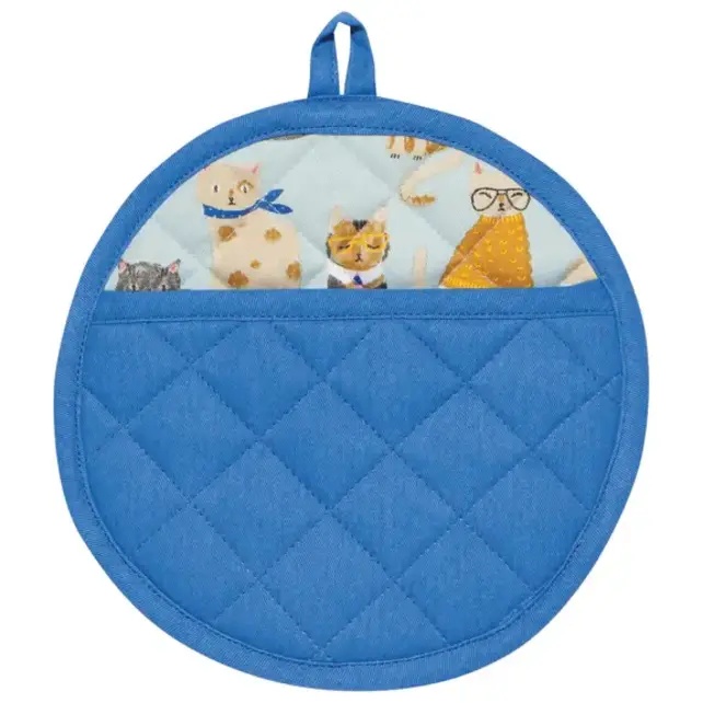 2277506  Shaped Pot Holder-Feline Fine