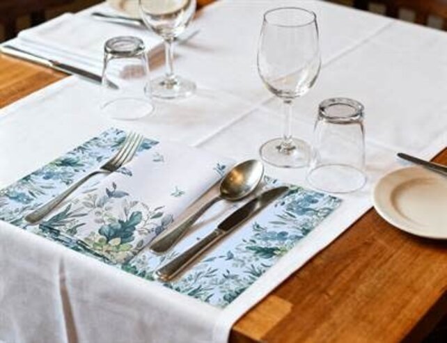 GDW05-GR Printed Placemat "Garden Whisper"