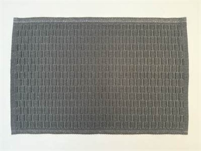 S1116-CH Bubble Weave Placemat-Charcoal