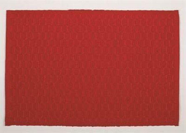 S1116-RD Bubble Weave Placemat-Red