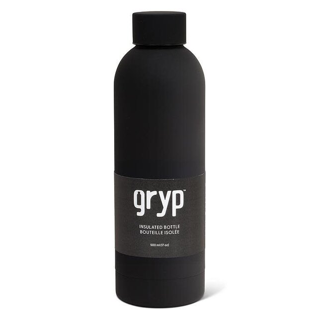 27-GRYP-003-BK Soft Touch Thermal Bottle-17oz-Black