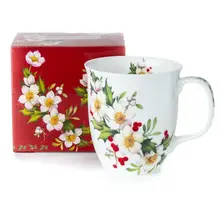 MC0392 Botanical Flowers "Festive Floral" Java Mug