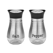 5863 Salt and Pepper Shaker Set-S/S & Glass