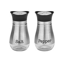 5863 Salt and Pepper Shaker Set-S/S & Glass