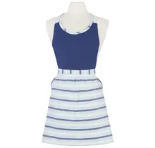 2261003 Apron-Petite-Seaside Stripe