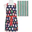 Jubilee JAP2619D Apron & T/Towel Set-Cozy Cups