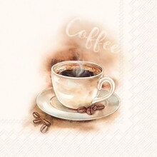 C1097960 Cocktail Napkin- Coffee