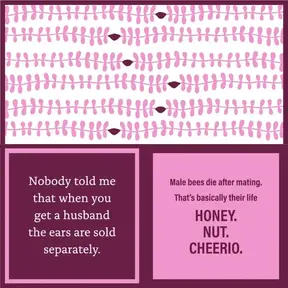 366-7076 Cocktail Napkin -Honey Nut/Ears Sold Separately