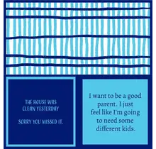 366-7080 Cocktail Napkin-Good Parent/House Was Clean