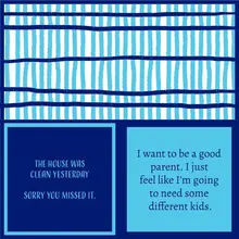 366-7080 Cocktail Napkin-Good Parent/House Was Clean