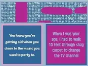 366-7115-Cocktail Napkin "Shag Carpet/Party To"