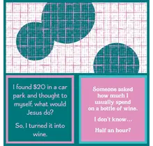 366-7119 Cocktail Napkin "Half Hour/Found $20.00"