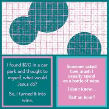 366-7119 Cocktail Napkin "Half Hour/Found $20.00"