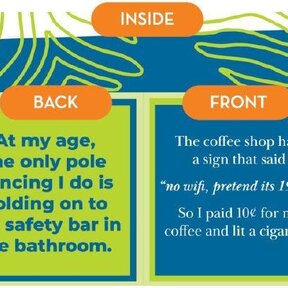 366-7123 Cocktail Napkin-No Wifi/Pole Dancing