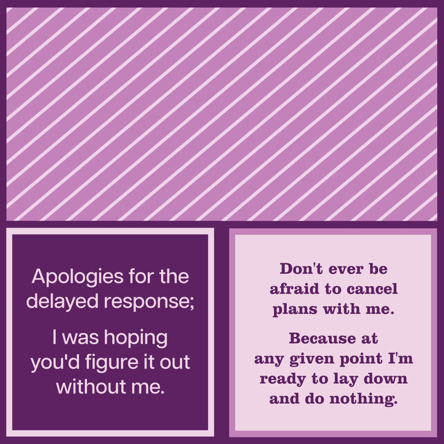 366-7129 Cocktail Napkin: Delayed Response/Cancel Plans